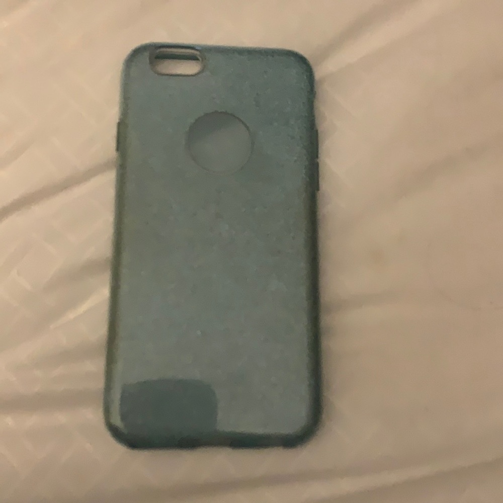 Sparkly blue iPhone case